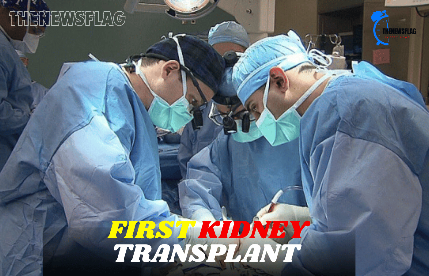 Doctors in the US perform the first kidney transplant from a pig into a person.