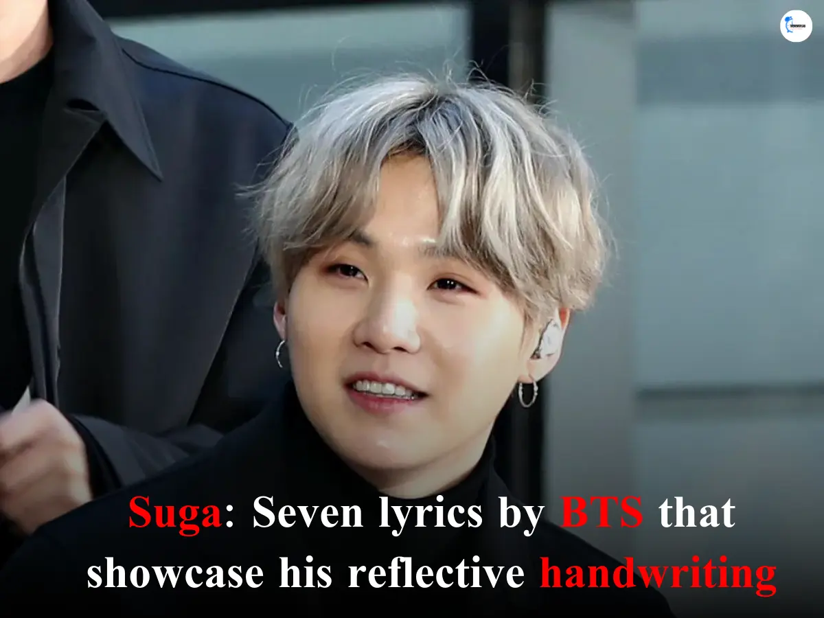 Suga Seven lyrics by BTS that showcase his reflective handwriting