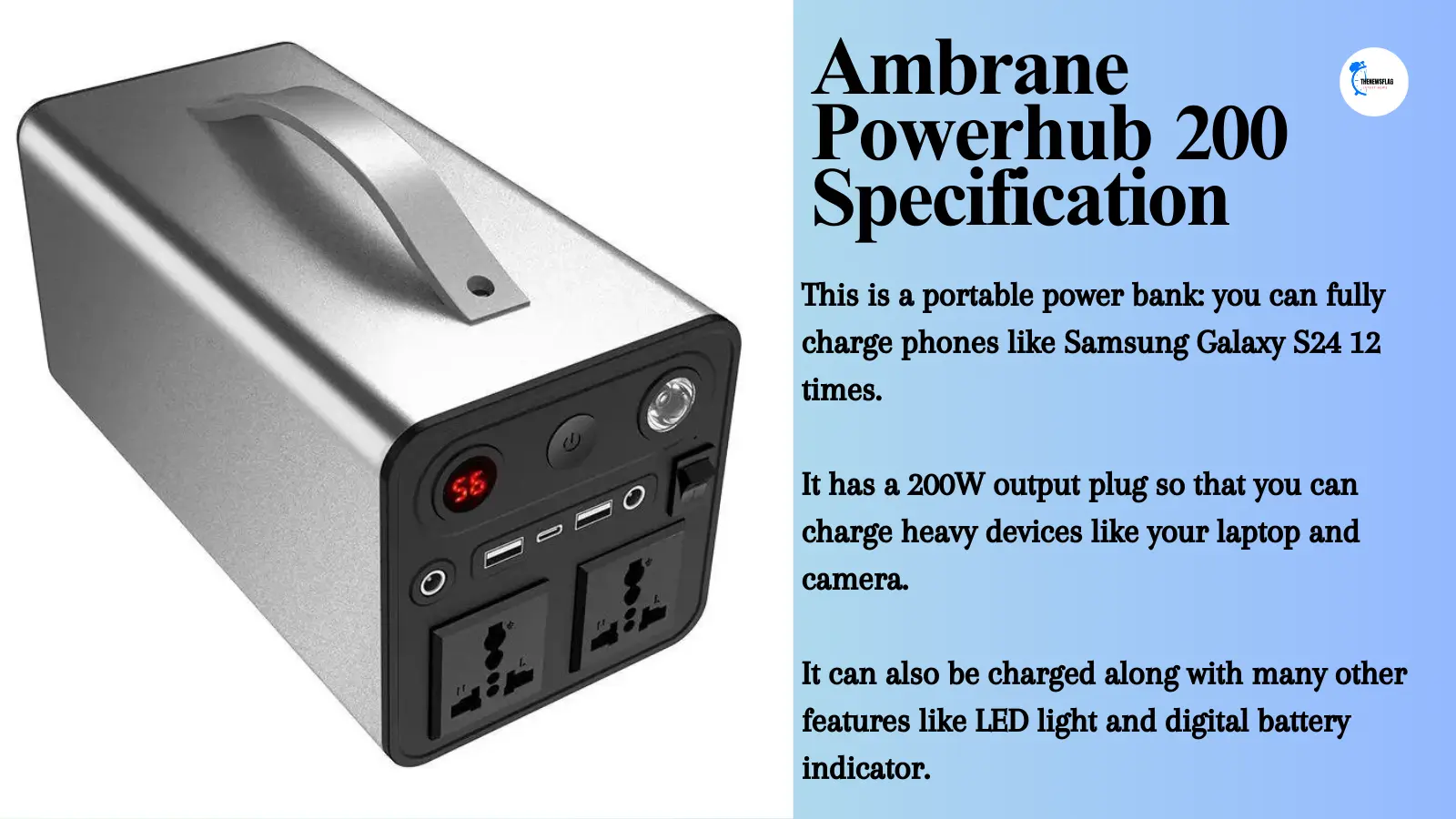 60000 mAh Power Bank: Ambrane Powerhub 200