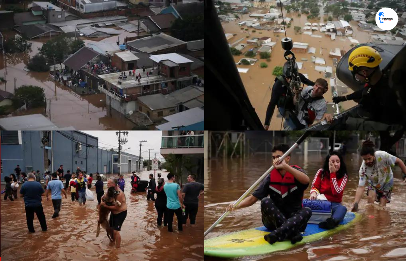 Floods in Brazil: 58 killed, Many bridges broken, 70 thousand people homeless