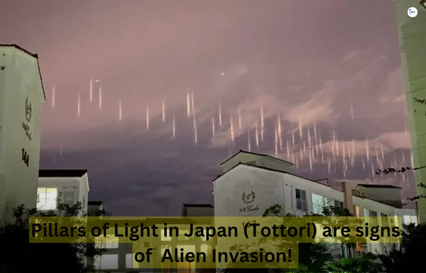 Pillars of Light in Japan (Tottori) are signs of  Alien Invasion! 