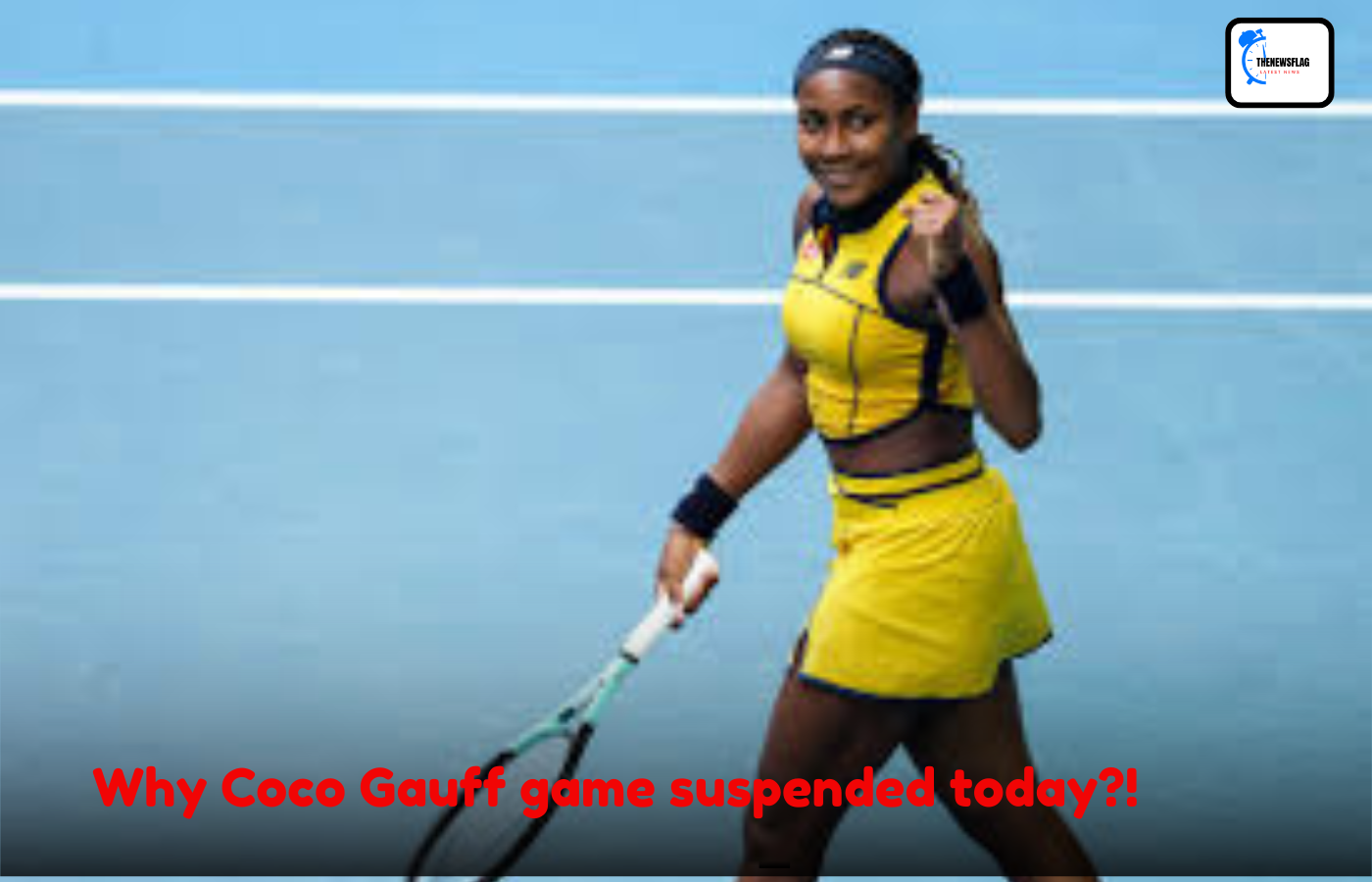 Why Coco Gauff game suspended today?!