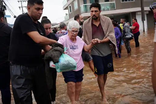 People are being taken to schools, rescue centers and other safe places.